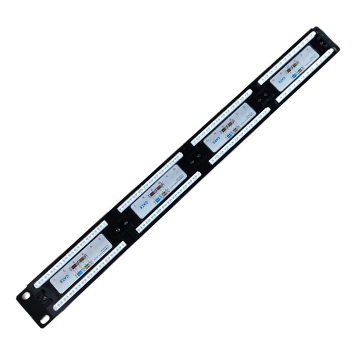 LDR 24 Port Cat6/5e Patch Panel Rack Mount - 1U image 1