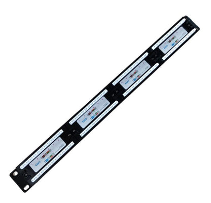 LDR 24 Port Cat6/5e Patch Panel Rack Mount - 1U image 1
