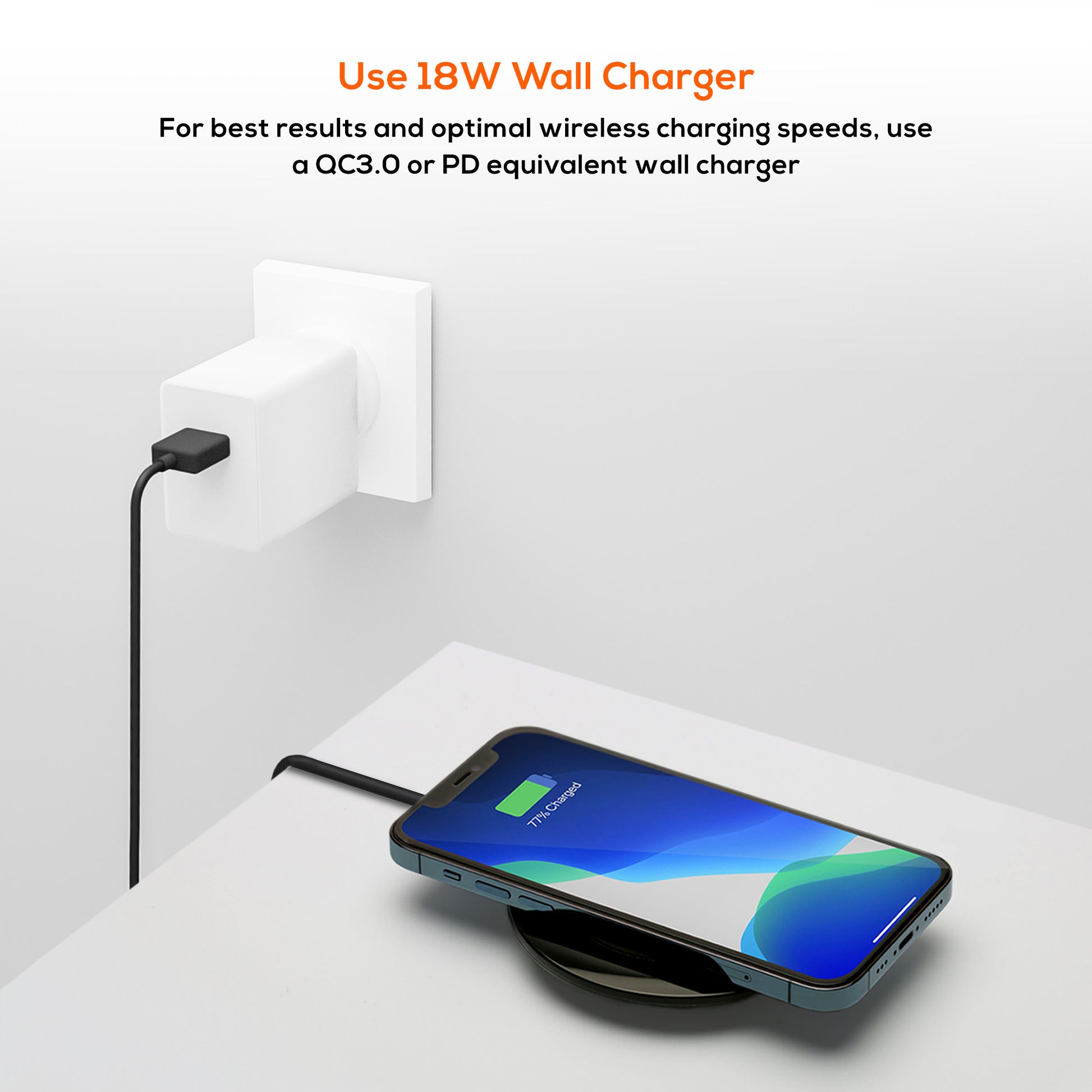 mbeat Gorilla Power 10W Qi Certified Wireless Charging Pad image 2