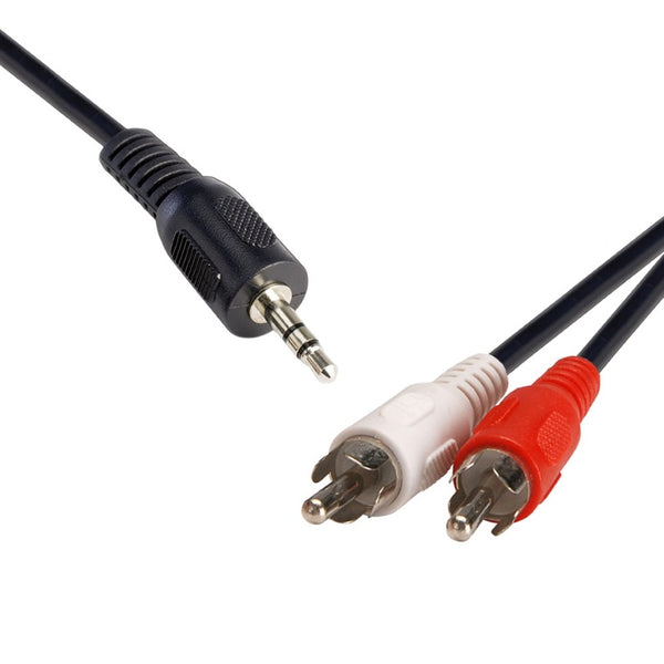 8Ware 3.5 Streo Plug to 2 x RCA Plug 1.5m image 0