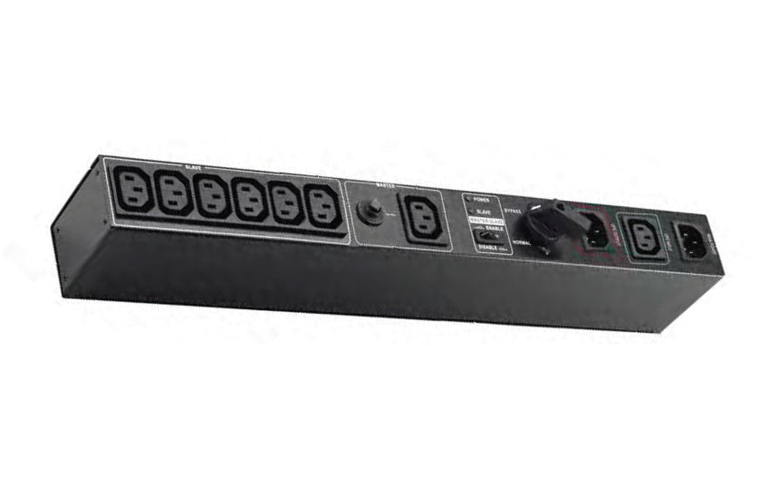 Powershield Rack Mount Bypass Switch Plus Hot Swap PDU  for 1 & 2kVA, 1U, 10Amp image 0
