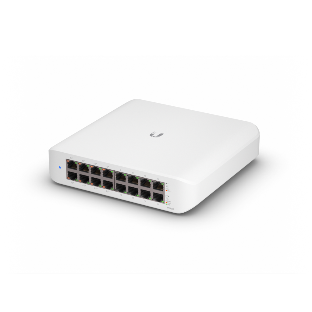 Ubiquiti UniFi Switch Lite 16 PoE, Layer 2, 16x GbE RJ45 Ports, 8x 802.3at PoE+ image 0