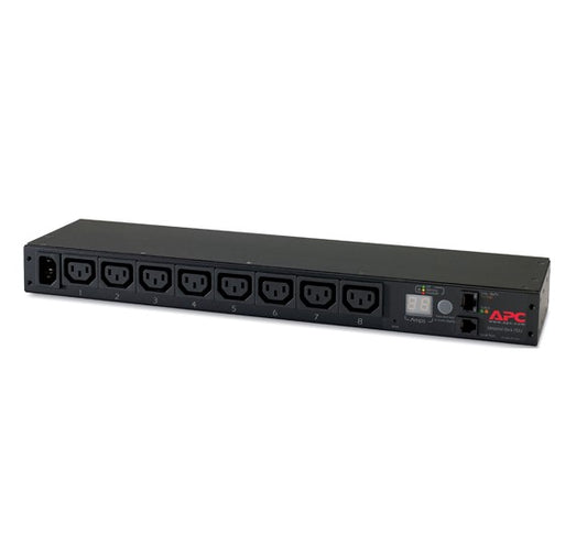 APC Rack PDU, Metered, 1U, 12A/208V, 10A/230V, (8) C13, Horizontal, Load capacit image 0