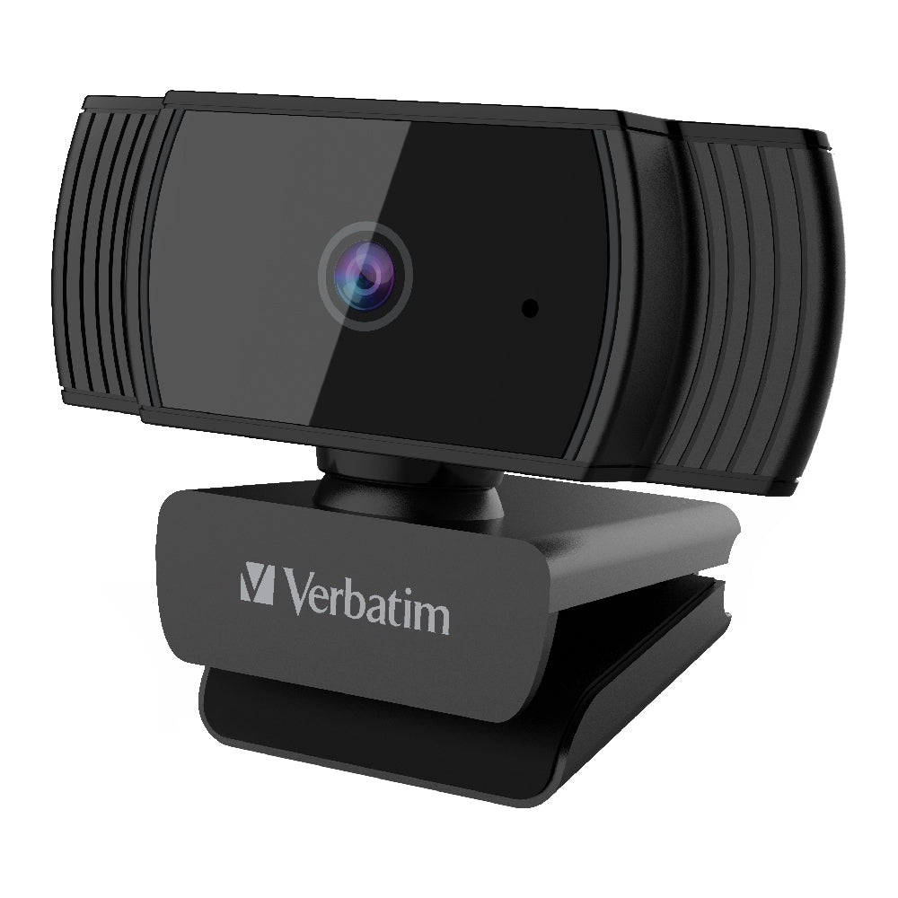 Verbatim Webcam Full HD 1080P with Auto Focus - Black image 0