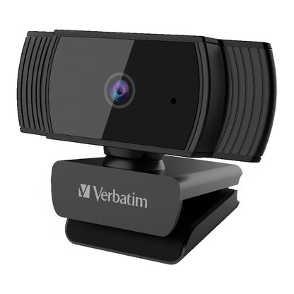 Verbatim Webcam Full HD 1080P with Auto Focus - Black image 0