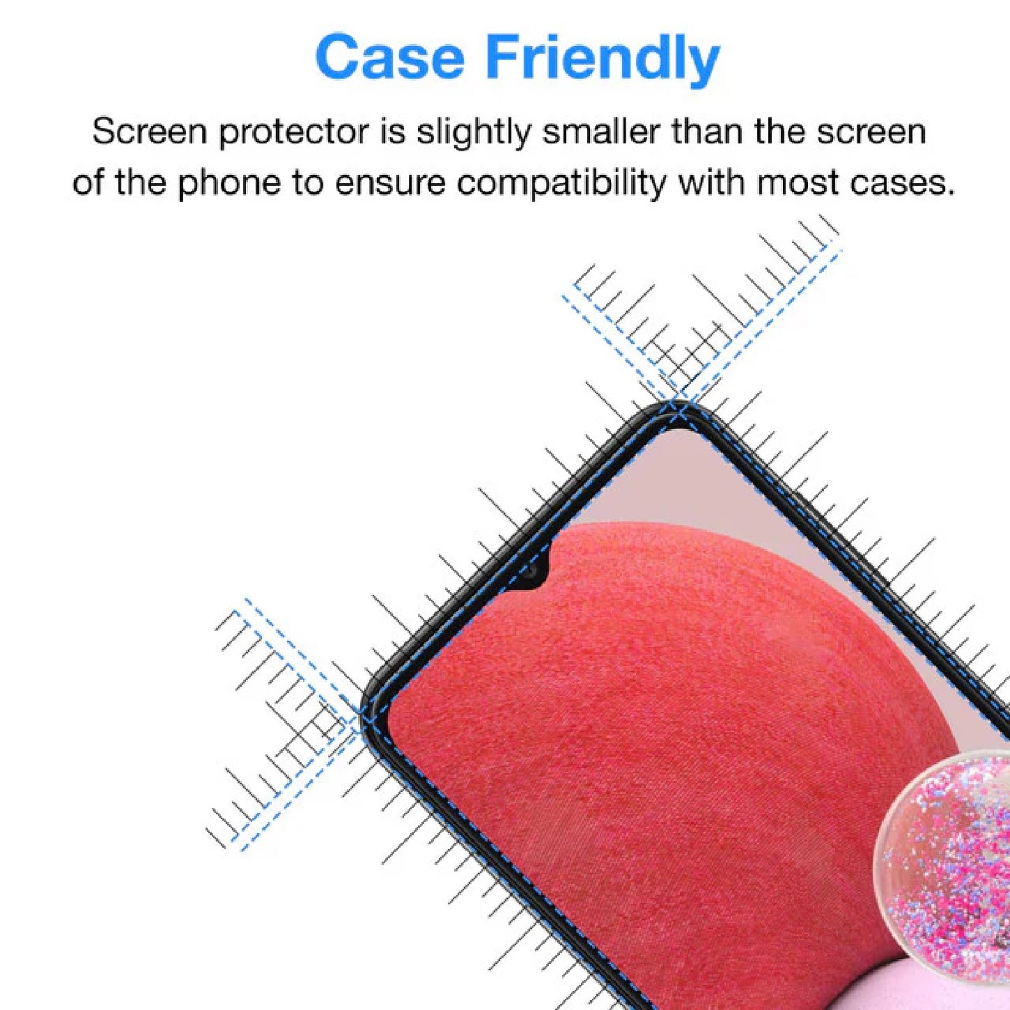 USP Samsung Galaxy A15 5G (6.5') Tempered Glass Screen Protector : Full Coverage image 3