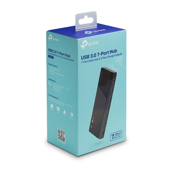 TP-Link UH700 7 Ports USB3 Hub Desktop 2.5A Power Adapter image 0
