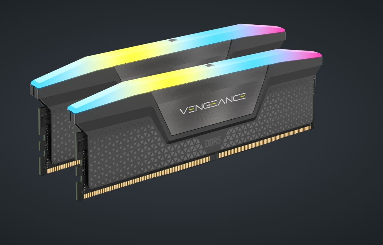 Corsair Vengeance RGB 32GB (2x16GB) DDR5 DRAM 6400MT/s CL32 AMD EXPO & Intel XMP image 0