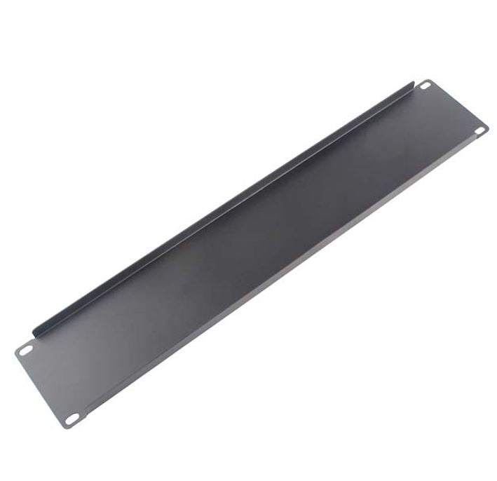 LDR 2U 19' Blanking Panel - Rack Mountable 19' - Black Metal Construction image 1