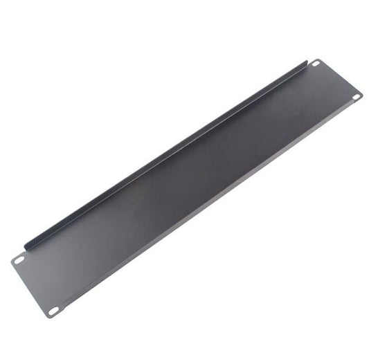 LDR 2U 19' Blanking Panel - Rack Mountable 19' - Black Metal Construction image 1
