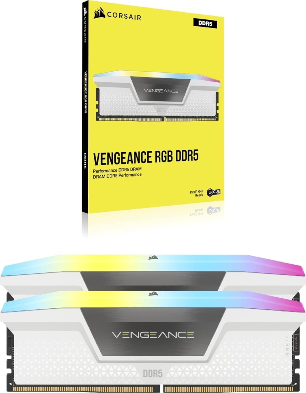 Corsair Vengeance RGB 32GB (2x16GB) DDR5 UDIMM 6400MHz C36 1.35V Desktop Gaming image 1