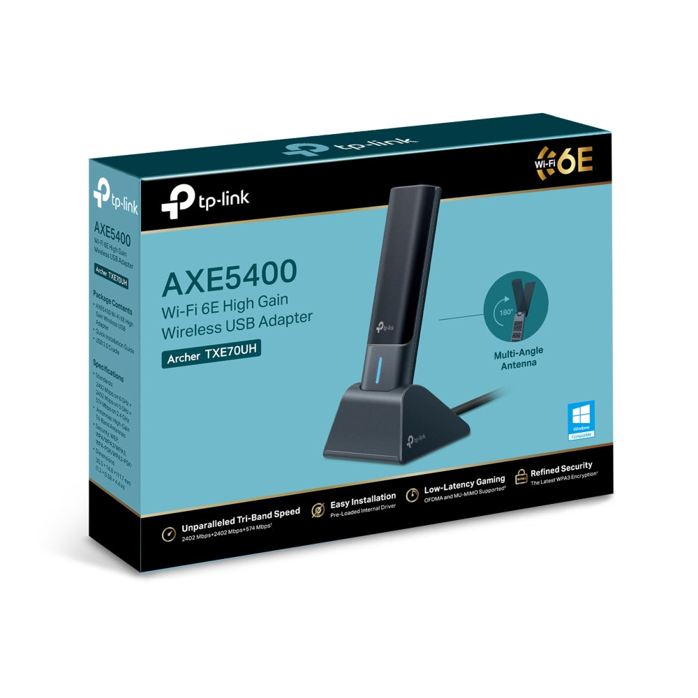 TP-Link Archer TXE70UH AXE5400 Wi-Fi 6E High Gain Wireless USB Adapter, WiFi 6E, image 0