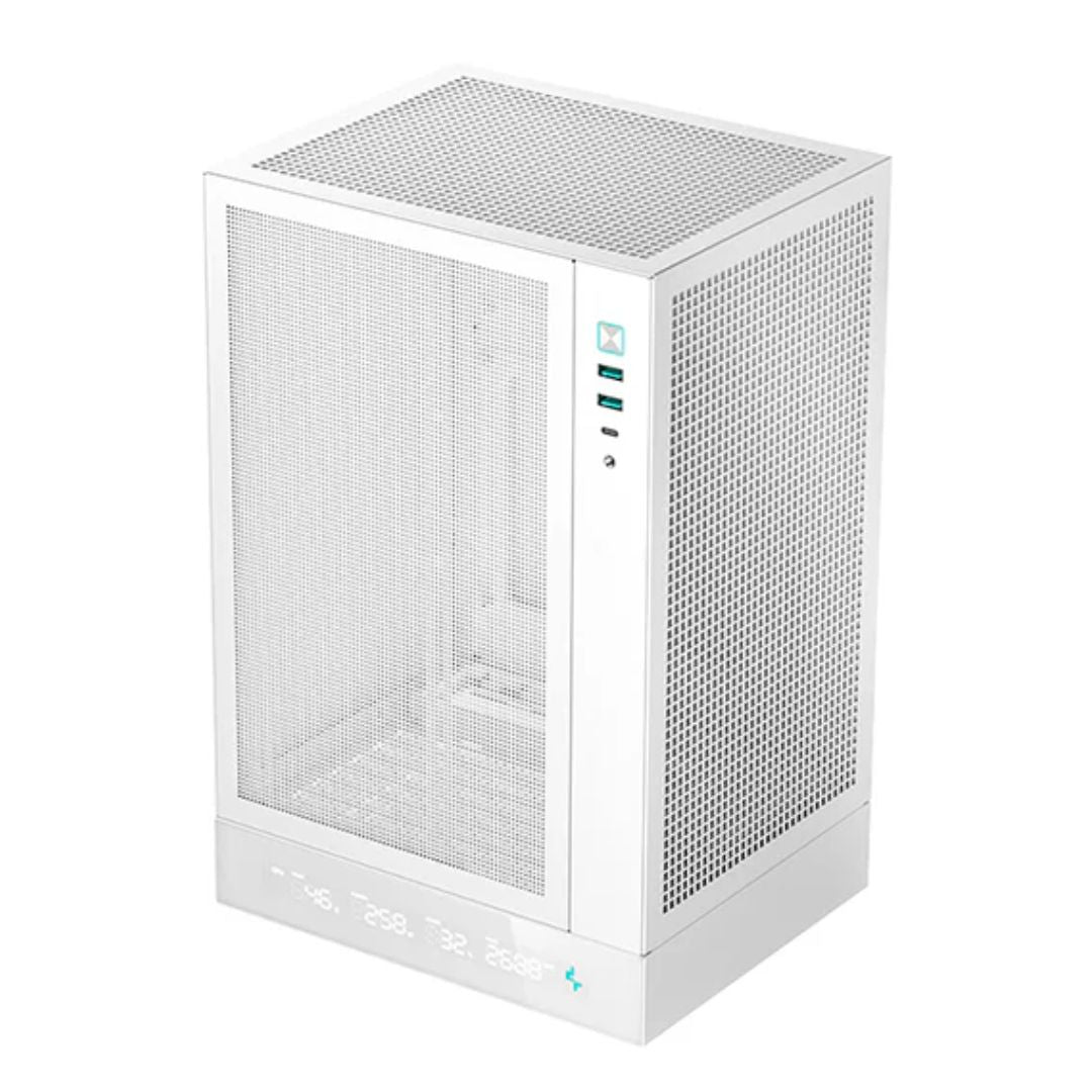 DeepCool CH170 DIGITAL WHT ITX Case, Digital Status Display, Extremely portable image 2