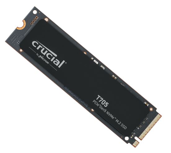 Crucial T705 1TB Gen5 NVMe SSD - 13600/10200 MB/s R/W 600TBW 1400K IOPs 1.5M hrs image 0