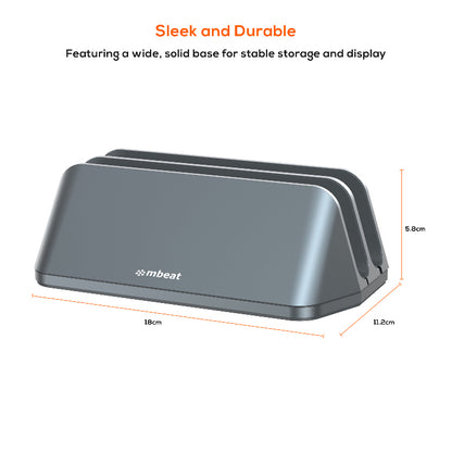 mbeat®  Stage S5 Adjustable Dual Bay Tablet, Laptop and MacBook Vertical Stand image 3