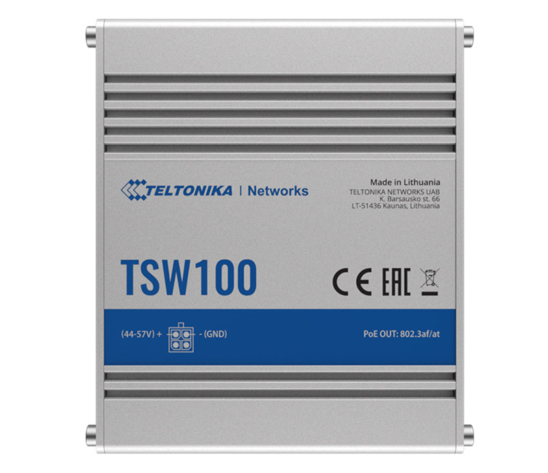 Teltonika Industrial POE+ Ethernet Switch, 4 x PoE+ ports, Power Up to 120W, 5 x image 2