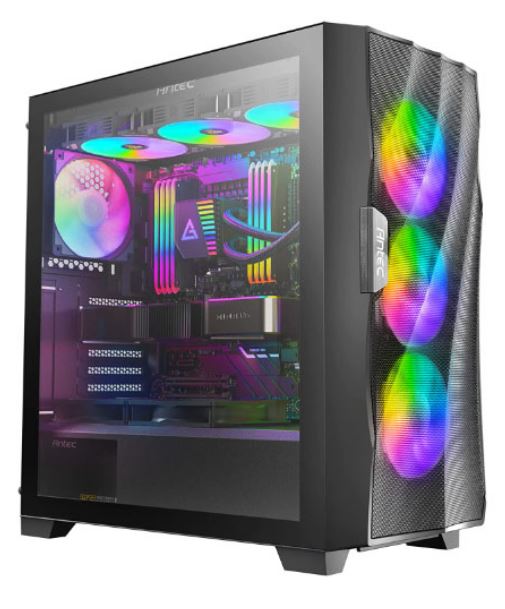Antec DF700 FLUX Wave Mesh Front, 5x pre-installed (3x ARGB Fan, 1x Rear,  PSU S image 1