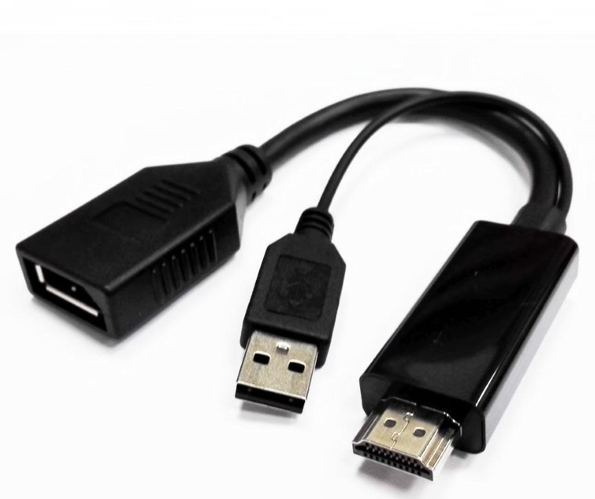 8Ware 4K HDMI to DP DisplayPort Male to Female Active Adapter Converter Cable US image 0