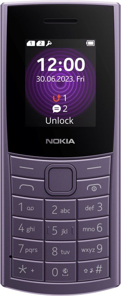 Nokia 110 4G 128MB - Purple (1GF018NPF1L01)*AU STOCK*, 1.8', 48MB/128MB, Dual SI image 1