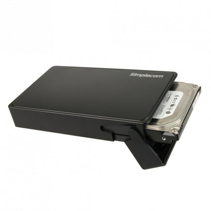 Simplecom SE325 Tool Free 3.5' SATA HDD to USB 3.0 Hard Drive Enclosure - Black image 1