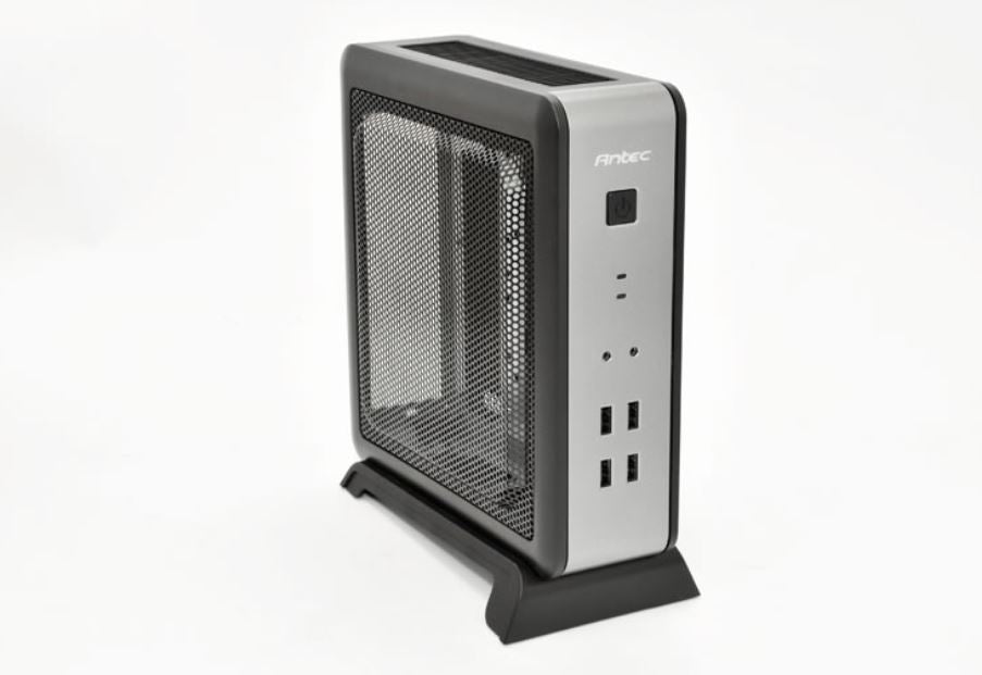 Antec ISK110-VESA ITX MB, Slim Form Factor case with External 90w PSU. 2 x USB 3 image 0