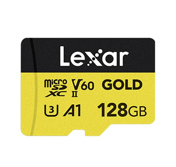 Lexar  GOLD micro SDXC UHS-II Card 128G up to 280MB/s read, up to 100MB/s write image 0