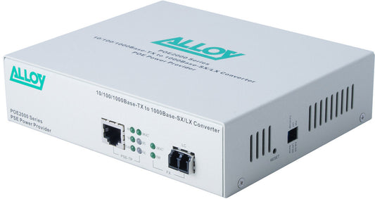 Alloy POE2000LC.10 10/100/1000Base-T PoE RJ-45 to 1000Base-LX SingleMode (LC). W image 0