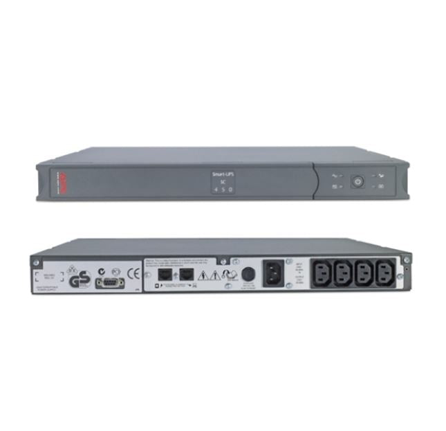 APC Smart-UPS 450VA/280W Line Interactive UPS, 1U RM, 230V/10A Input, 4x IEC C13 image 0