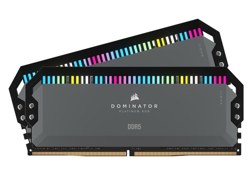 Corsair Dominator Platinum RGB 32GB (2x16GB) DDR5 UDIMM 5600Mhz C36 1.25V Black image 1