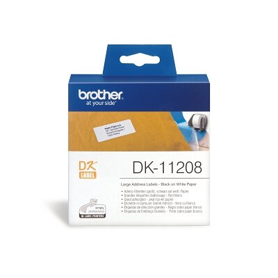 White Standard Large Address Label 38mm x 90mm 400 labels per roll image 0