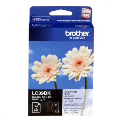 Brother LC-39 Black up to 300 pages. Ink suits DCP-J125/J315W/J515W MFC-J220/J26 image 0