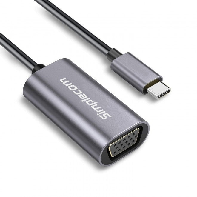 Simplecom DA104 USB-C to VGA Adapter Full HD 1080p image 1