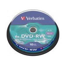 Verbatim 43552 DVD-RW 4.7GB 10Pk Spindle 4X image 0