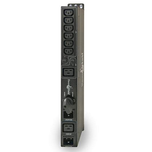PowerShield Rack Mount Bypass Switch Plus Hot Swap PDU for 3kVA, 1U, 15Amp Input image 1