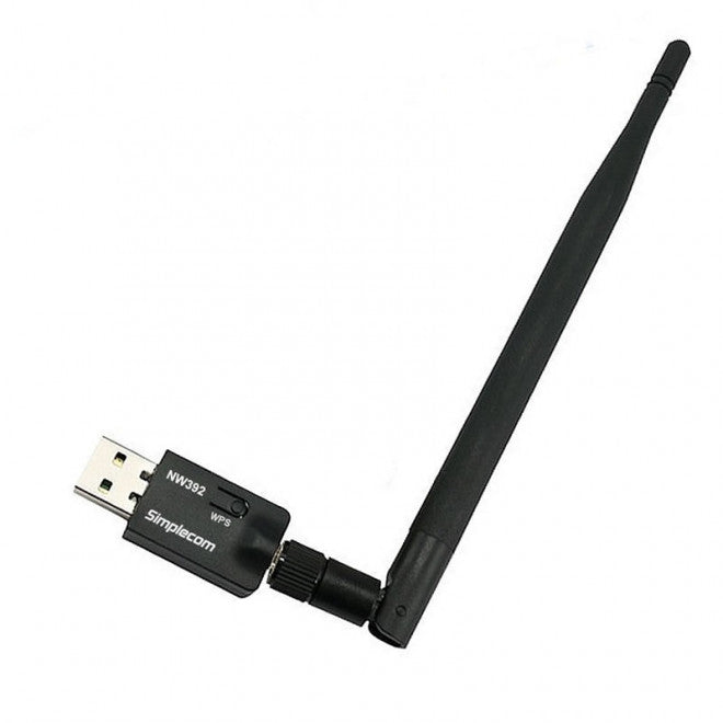 Simplecom NW392 USB Wireless N WiFi Adapter 802.11n 300Mbps 5dBi Antenna image 1