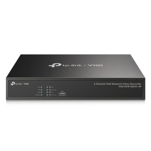 TP-Link VIGI NVR1004H-4P 4 Channel PoE+ Network Video Recorder, 24/7 Continuous image 1