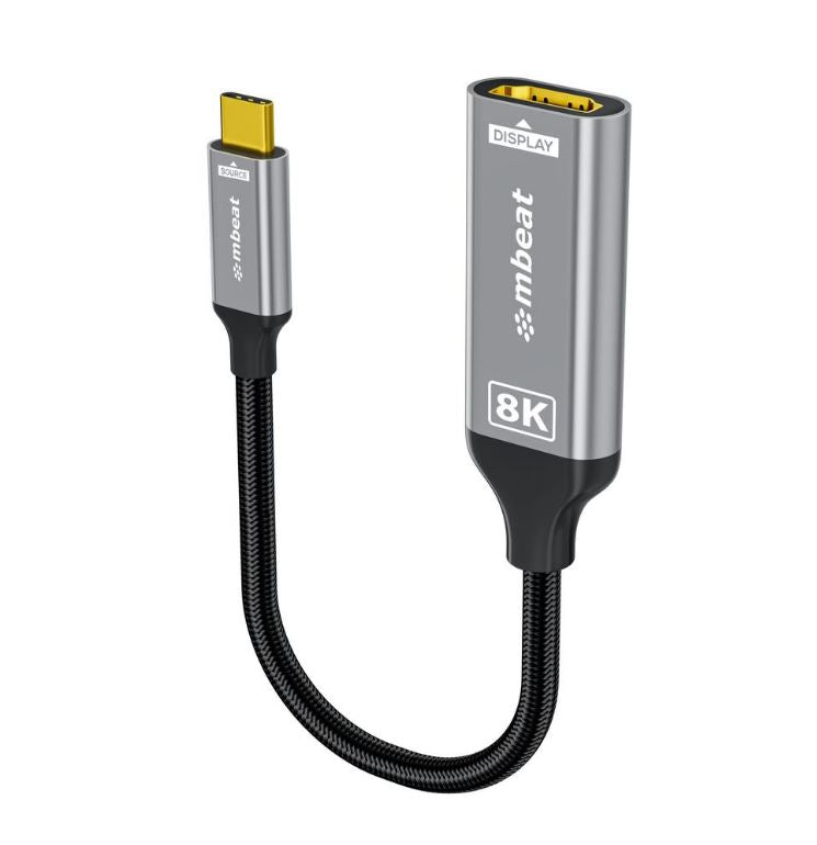 mbeat Tough Link 8K USB-C to HDMI Adapter - Space Grey Up to 48Gbps (HDMI 2.1) U image 0