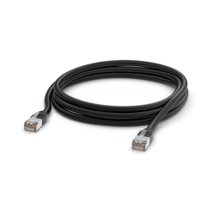Ubiquiti UniFi Patch Cable Outdoor 3M Black, Single Unit All-weather, RJ45 Ether image 1