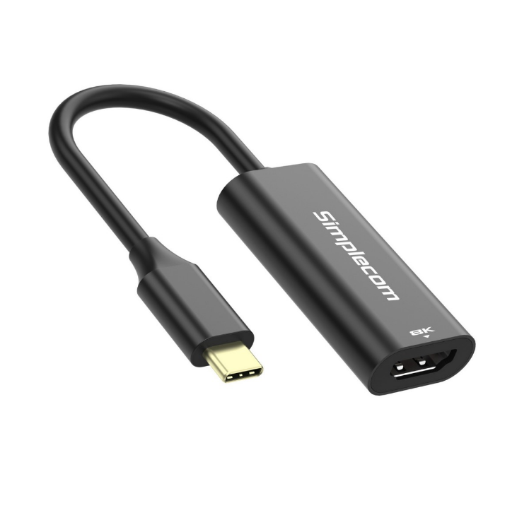 Simplecom DA105 USB-C to HDMI 2.1 Adapter 8K@60hz Converts a USB-C port to a HDM image 0
