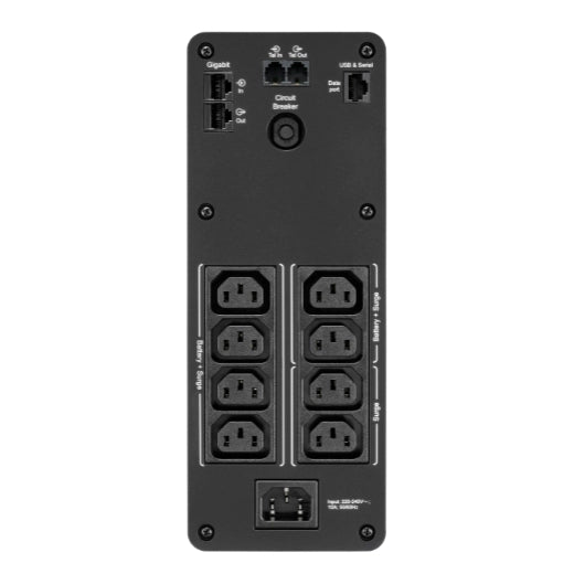APC Back-UPS Pro 1600VA/960W Line Interactive UPS, Tower, 230V/10A Input, 8x IEC image 1