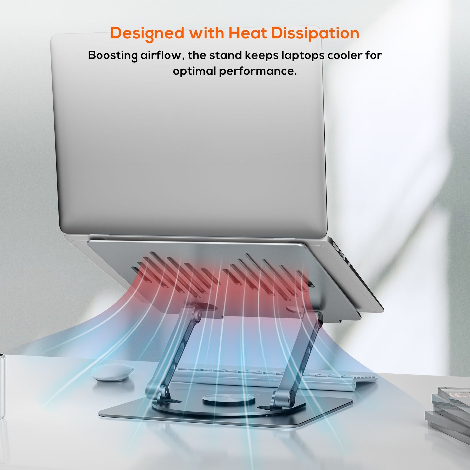 mbeat Stage S7 Rotating and Height-Adjustable Laptop Stand - Space Grey image 2