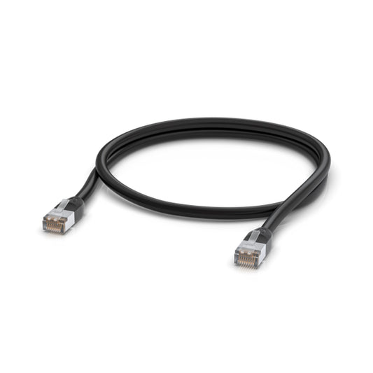 Ubiquiti UniFi Patch Cable Outdoor 1M Black, Single Unit, All-weather, RJ45 Ethe image 1