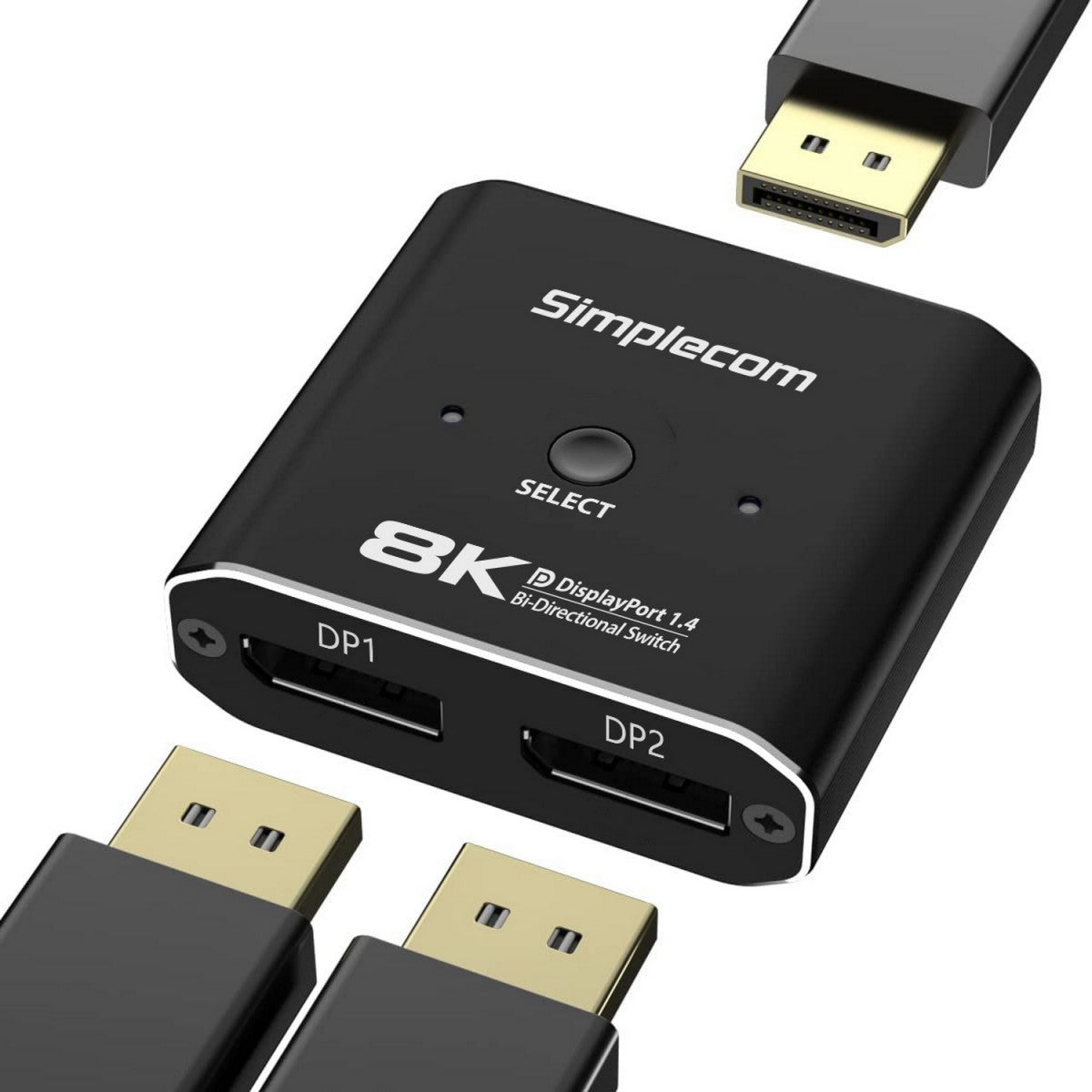 Simplecom CM202 Bi-Directional 2 Way DisplayPort Switch Selector DP 1.4 8K image 2