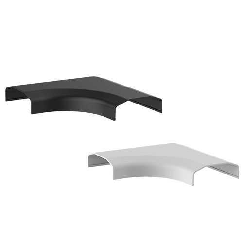 Brateck Plastic Cable Cover Joint L Shape Material:ABS Dimensions 127x127x21.5mm image 1