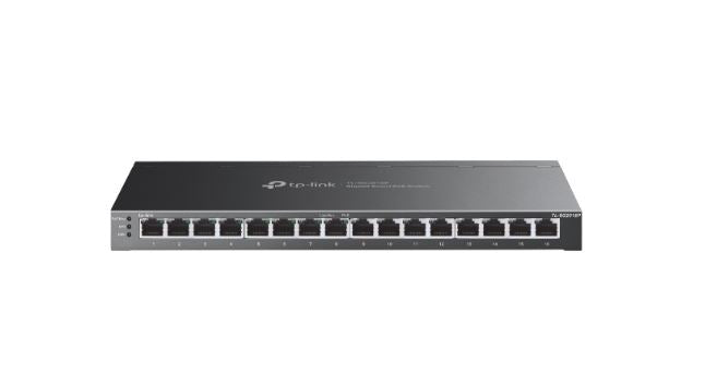 TP-Link TL-SG2016P JetStream 16-Port Gigabit Smart Switch with 8-Port PoE+ image 0