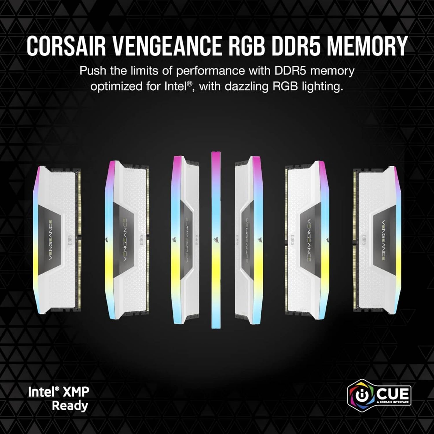 Corsair Vengeance RGB 32GB (2x16GB) DDR5 UDIMM 6400MHz C36 1.35V Desktop Gaming image 2
