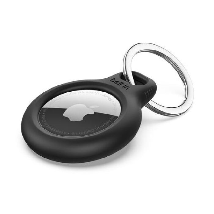 Belkin Secure Holder with Key Ring for AirTag - Black(F8W973btBLK),Advanced Scra image 0