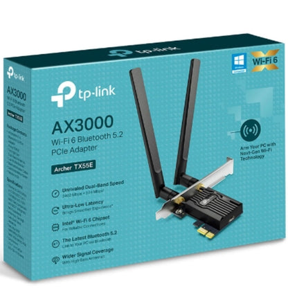 TP-Link Archer TX55E AX3000 Wi-Fi 6 Bluetooth 5.2 PCIe Adapter,  2402Mbps@5GHz, image 2