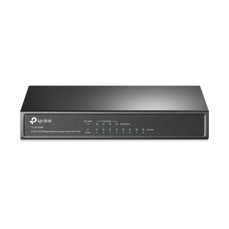 TP-Link TL-SF1008P 8-Port 10/100Mbps Desktop Unmanaged Switch 4-Port PoE 57W IEE image 0