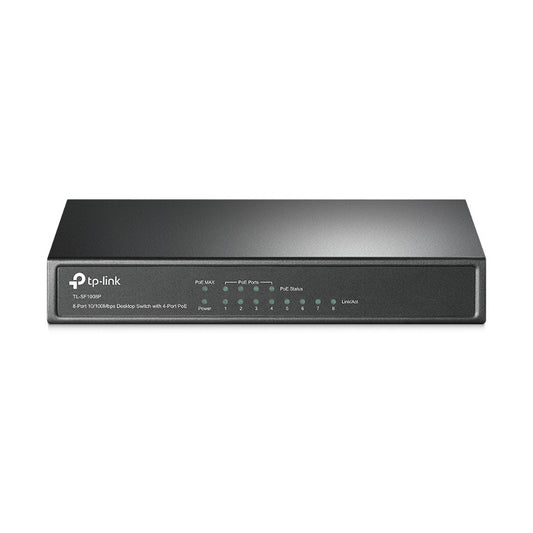 TP-Link TL-SF1008P 8-Port 10/100Mbps Desktop Unmanaged Switch 4-Port PoE 57W IEE image 0